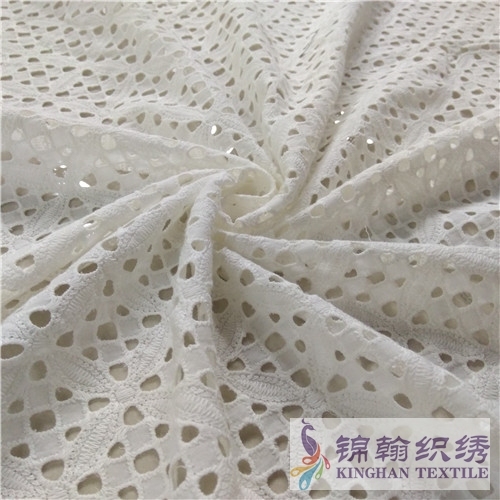 KHCE1038 Cotton Eyelet Embroidered Fabric