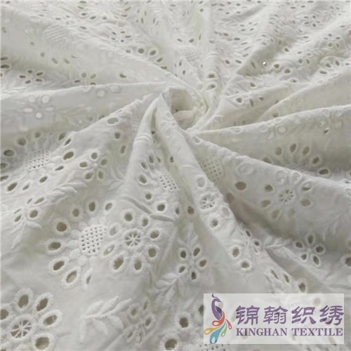 KHCE1044 Cotton Eyelet Embroidered Fabric