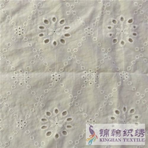 KHCE1019 Cotton Eyelet Embroidered Fabric