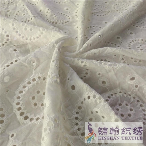 KHCE1023 Cotton Eyelet Embroidered Fabric