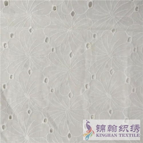 KHCE1046 Cotton Eyelet Embroidered Fabric