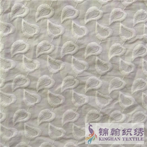 KHCE2004 Flat Cotton Embroidered Fabrics