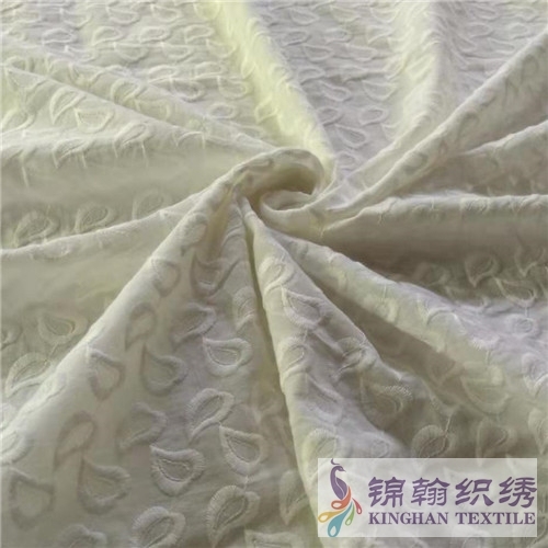 KHCE2003 Flat Cotton Embroidered Fabrics