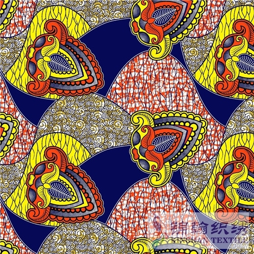 KHAFF1038 African Polyester Ankara Wax Print Fabrics