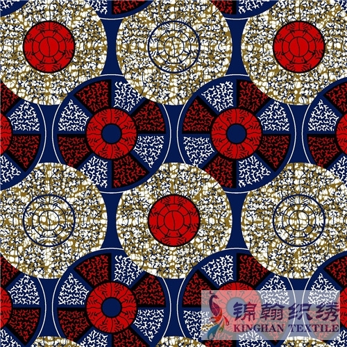 KHAFF1020 African Polyester Ankara Wax Print Fabrics