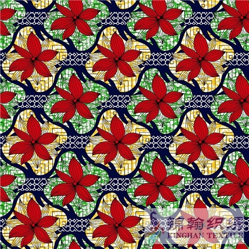 KHAFF1024 African Polyester Ankara Wax Print Fabrics