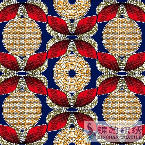 KHAFF1022 African Polyester Ankara Wax Print Fabrics