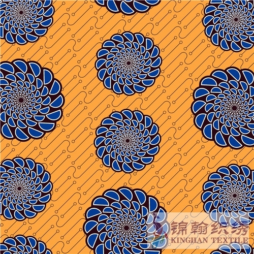 KHAFF1041 African Polyester Ankara Wax Print Fabrics