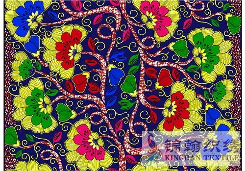 KHAFF2038 African Cotton Ankara Wax Print Fabrics