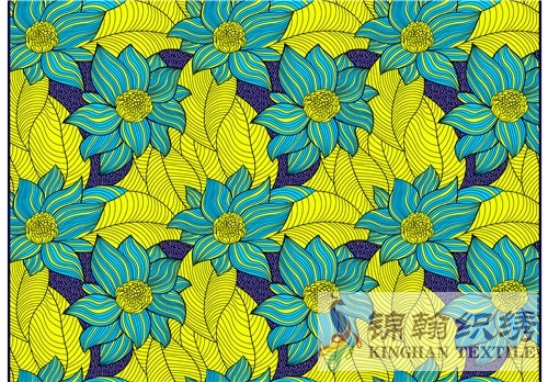 KHAFF2055 African Cotton Ankara Wax Print Fabrics