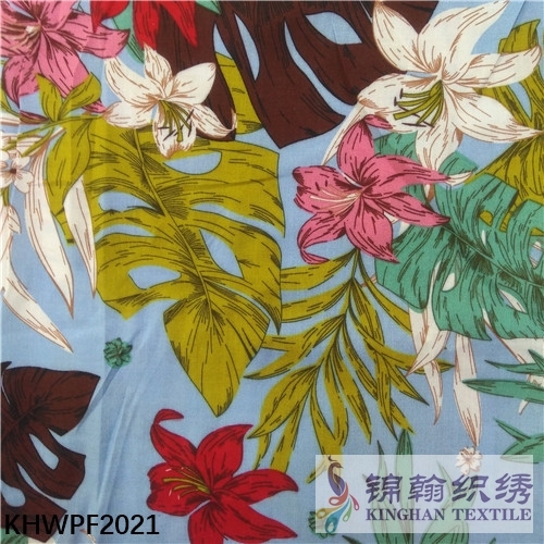 KHWPF2021 100%rayon Printed Fabrics