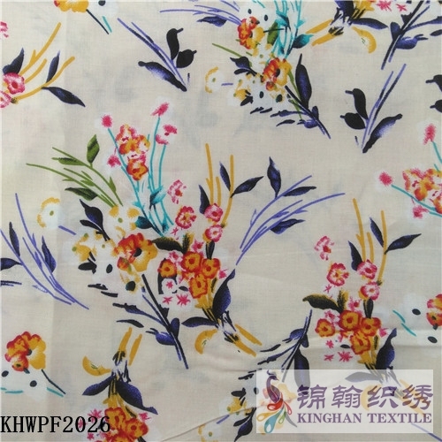 KHWPF2026 100%Rayon Printed Fabrics