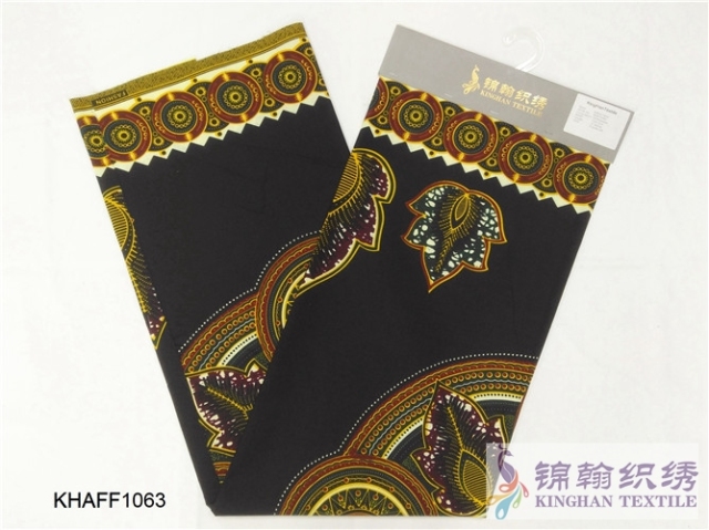 KHAFF1063 African Polyester Ankara Wax Print Fabrics