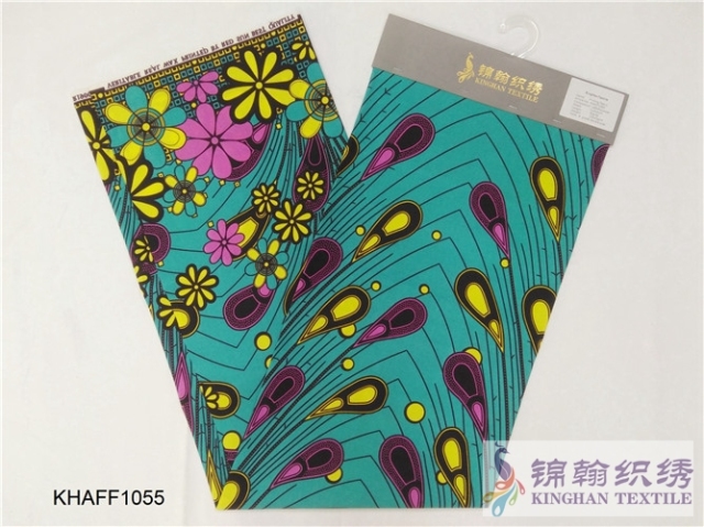 KHAFF1055 African Polyester Ankara Wax Print Fabrics