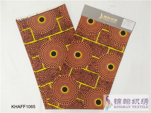 KHAFF1065 African Polyester Ankara Wax Print Fabrics