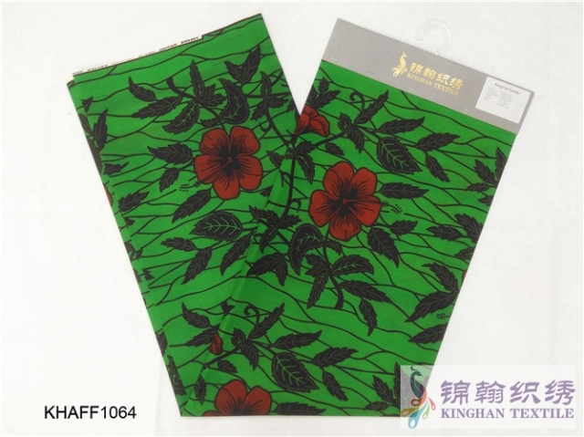 KHAFF1064 African Polyester Ankara Wax Print Fabrics