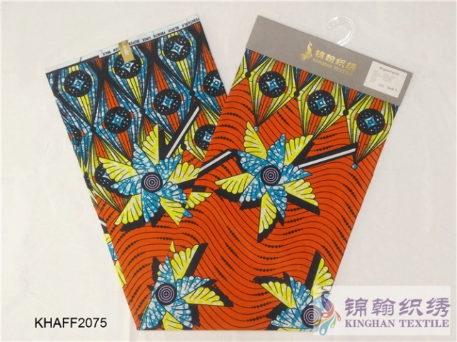 KHAFF2075 African Cotton Ankara Wax Print Fabrics