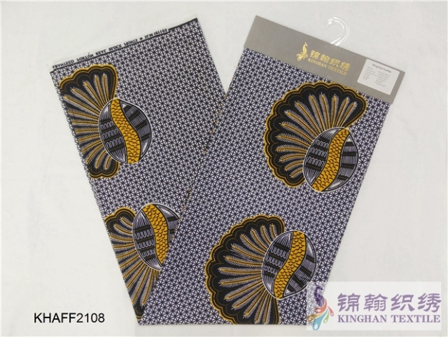 KHAFF2108 African Cotton Ankara Wax Print Fabrics