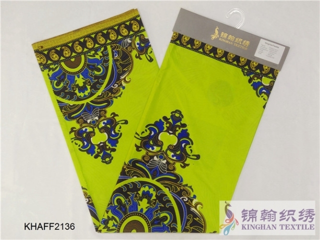 KHAFF2136 African Cotton Ankara Wax Print Fabrics