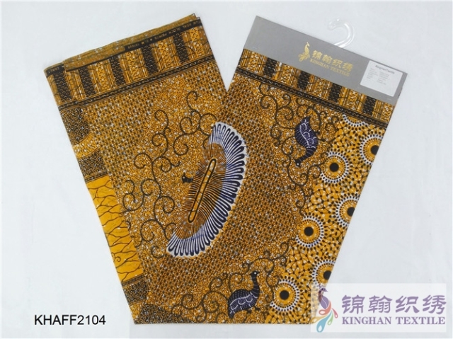 KHAFF2104 African Cotton Ankara Wax Print Fabrics