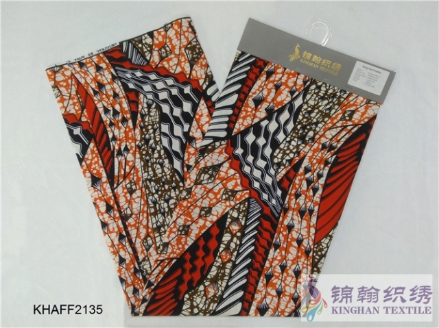 KHAFF2135 African Cotton Ankara Wax Print Fabrics