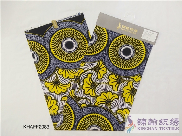 KHAFF2083 African Cotton Ankara Wax Print Fabrics