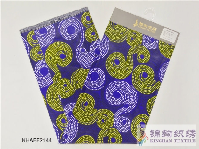 KHAFF2144 African Cotton Ankara Wax Print Fabrics
