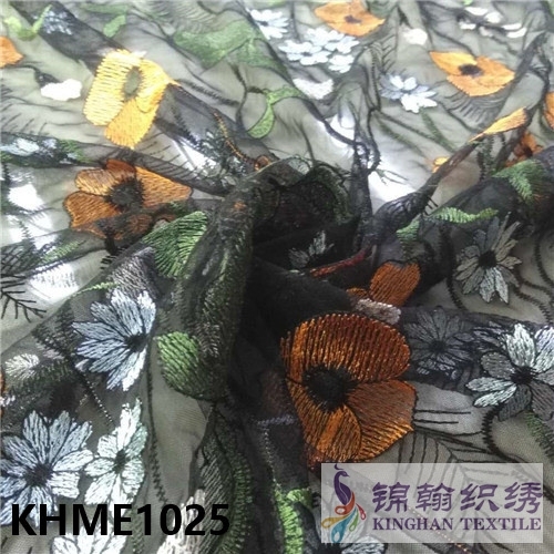 KHME1025 Flat Mesh Embroidery