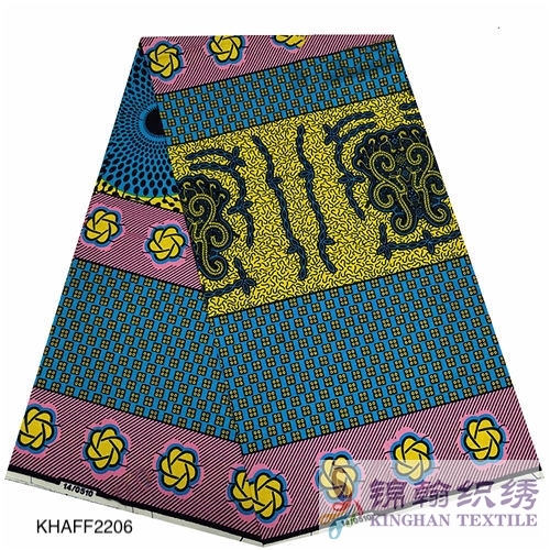 KHAFF2206 African Cotton Ankara Wax Print Fabrics
