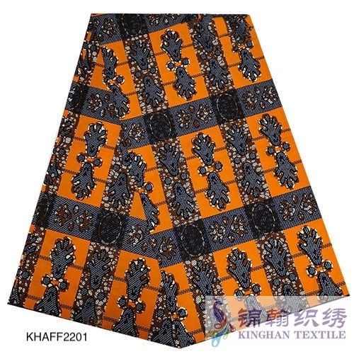KHAFF2201 African Cotton Ankara Wax Print Fabrics