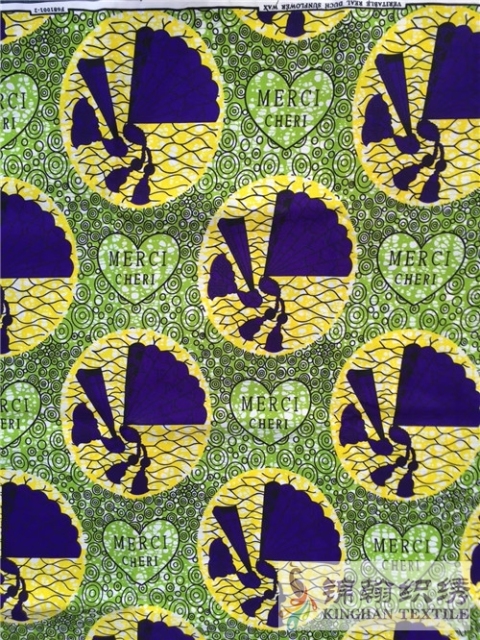 KHAFF3022 African Customized Cotton Ankara Wax Print Fabrics