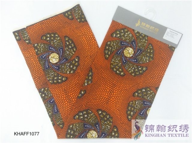 KHAFF1077 African Polyester Ankara Wax Print Fabrics