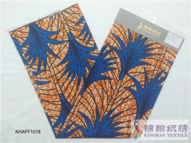 KHAFF1078 African Polyester Ankara Wax Print Fabrics