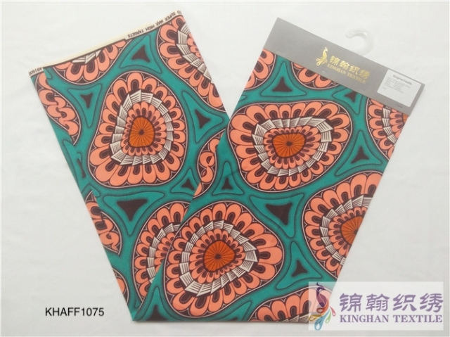 KHAFF1075 African Polyester Ankara Wax Print Fabrics