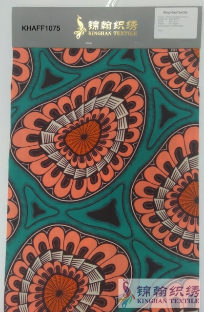 KHAFF1075 African Polyester Ankara Wax Print Fabrics