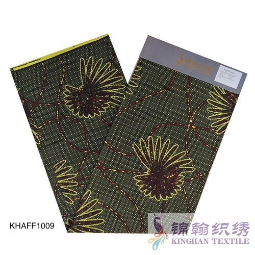 KHAFF1009 African Polyester Ankara Wax Print Fabrics