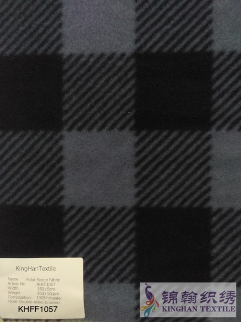 KHFF1057 Printed Polar Fleece fabrics Double-sided brushed, NO Anti pilling