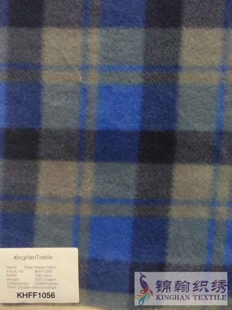 KHFF1056 Printed Polar Fleece fabrics Double-sided brushed, NO Anti pilling