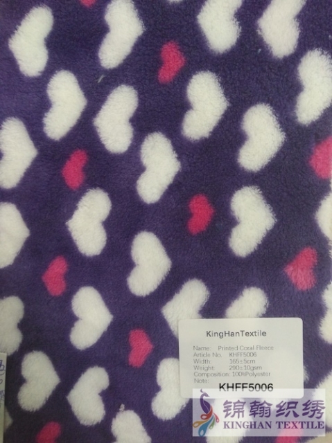 KHFF4065 Printed Coral Fleece fabrics