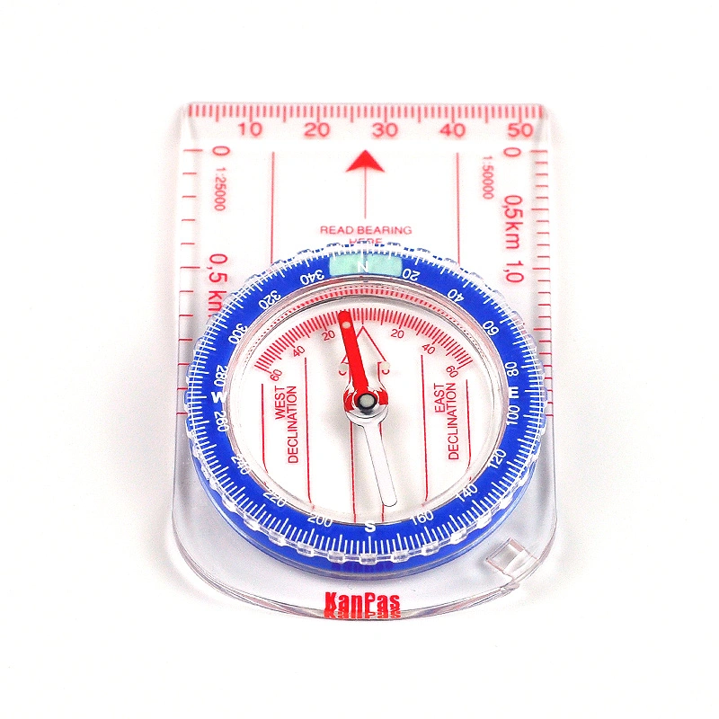 KanPas Beginner Orienteering Baseplate Compass #MA-47-4S