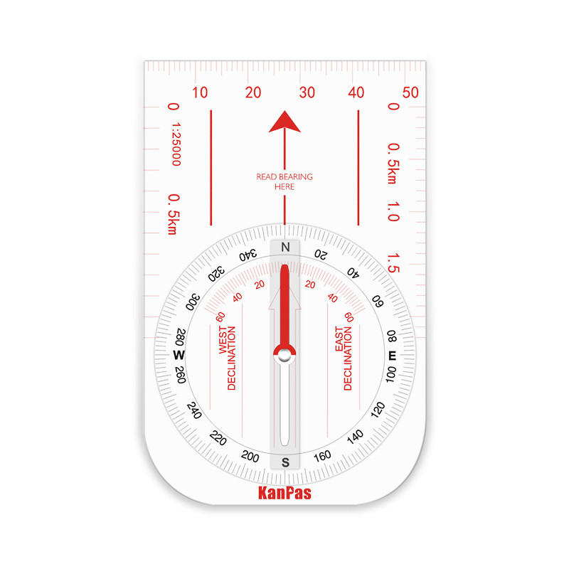 KanPas Baseplate Compass Big Teaching Model/ Demonstration Compass