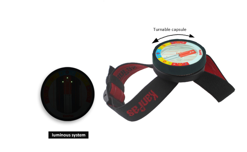 KanPas MTBO SkiO handy Compass with extra stable needle For Elite #HDY-45-FS Stable