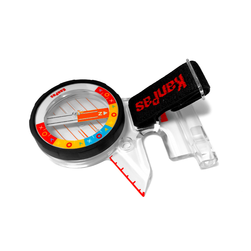 KanPas Elite Competition Thumb Compass with survival whistle/ MA-45-FW Stable