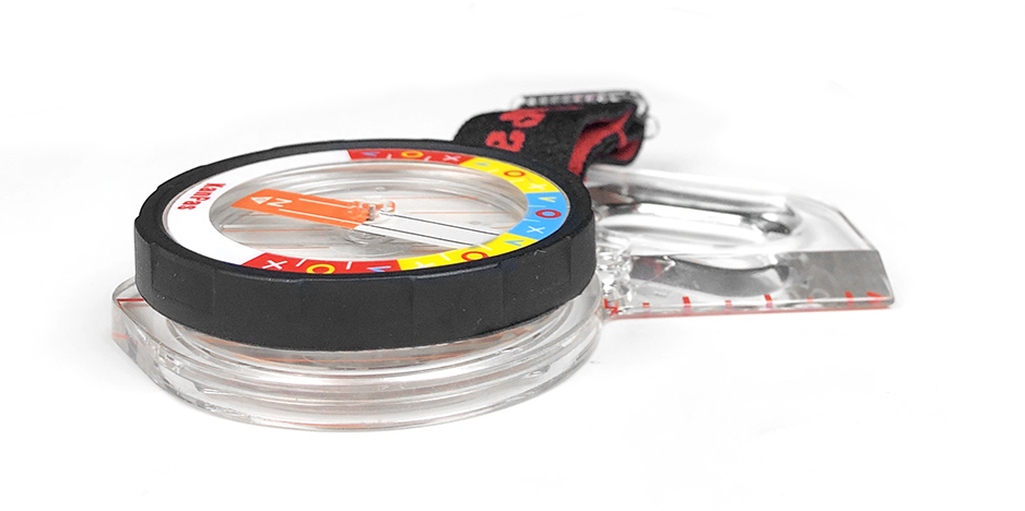 Elite level orienteering compass featuring a stable and fast magnetic needle.