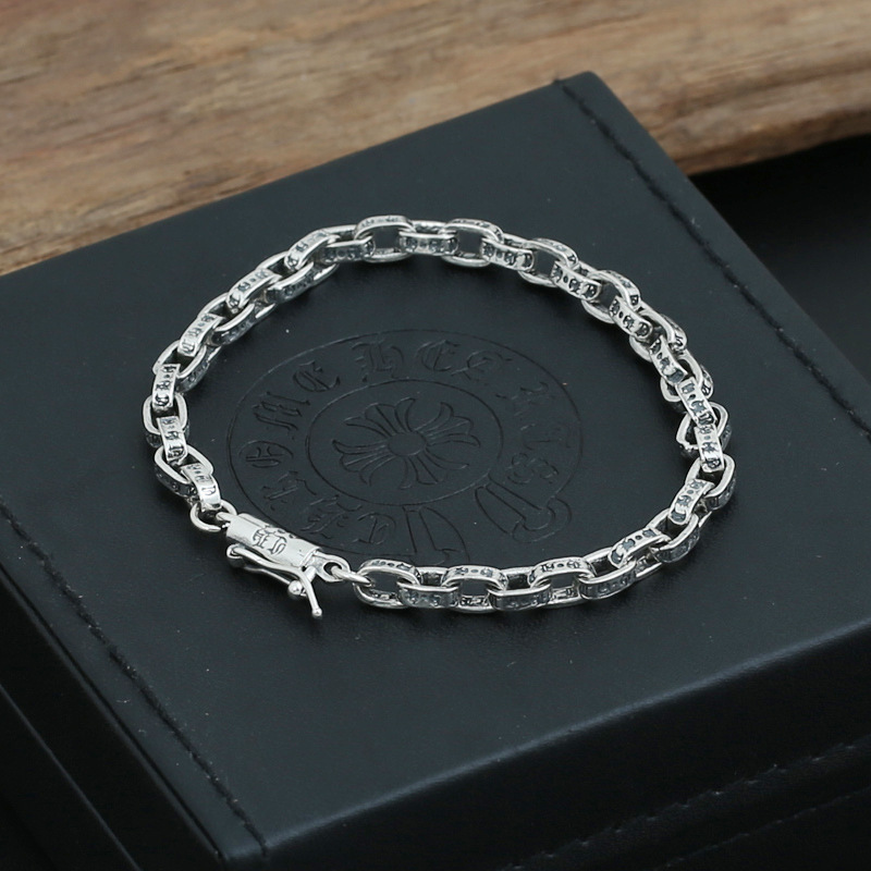 925 sterling silver paper chain bracelets American European antique designer crosses luxury jewelry accessories