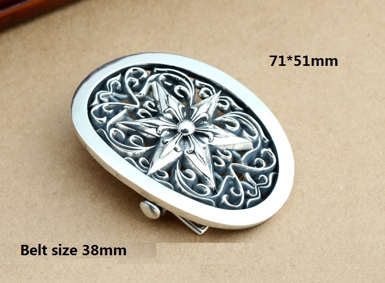 925 sterling silver handmade belt buckle American European antique silver designer fashion accessories for men and women