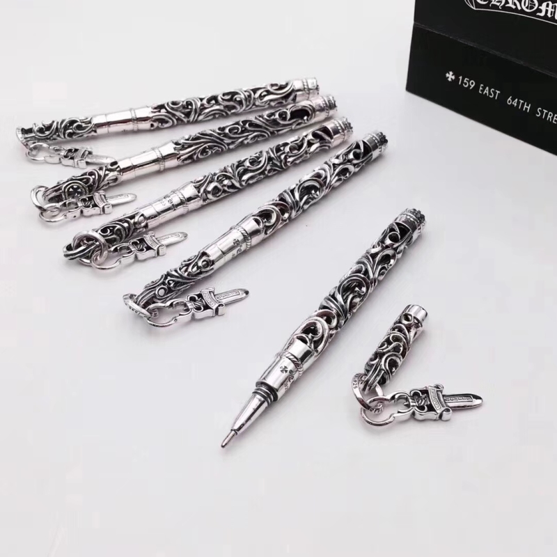 925 sterling silver handmade crosses scroll pen American European gothic punk style antique vintage designer jewelry fashion accessories