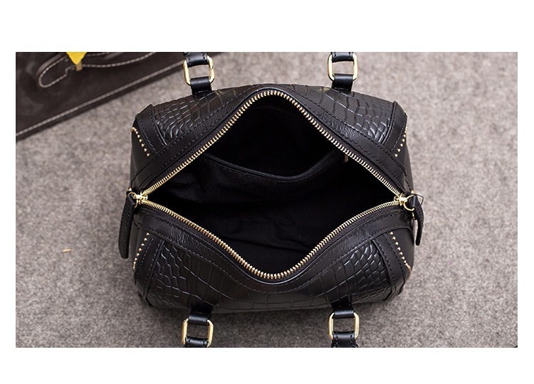 Luxury Women's fashion real leather handbags with zipper pocket Lightweight Shoulder Bags