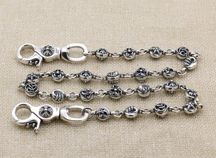 Crosses links Pants Chain 925 sterling silver Vintage Gothic Jewelry Accessories