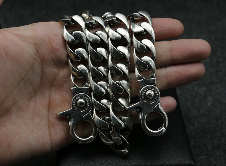 Crosses links Pants Chain 925 sterling silver Vintage Gothic Jewelry Accessories